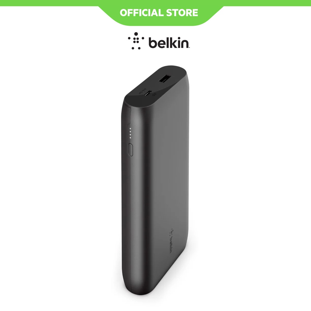 Pin sạc dự phòng Polyme Pocket Power Belkin 20.000 mAh, sạc nhanh USB-C PD 30W - Bảo hành 2 năm - BPB002bt