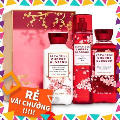 ( KIBO ) Auth] Sản Phẩm Tắm Lotion Xịt Thơm Toàn Thân Bath & Body Works - Japanese Cherry Blossom