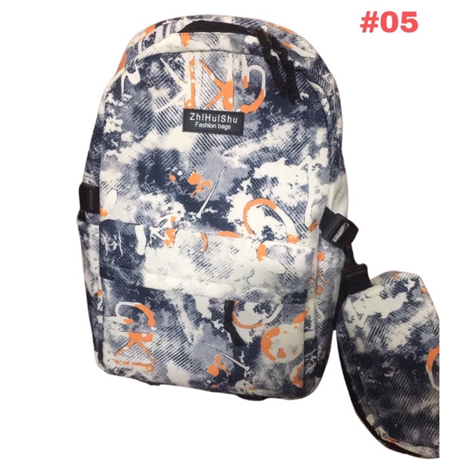 Balo Hàn Quốc loang màu thời trang cá tính cho nam nữ ShiHuiShu