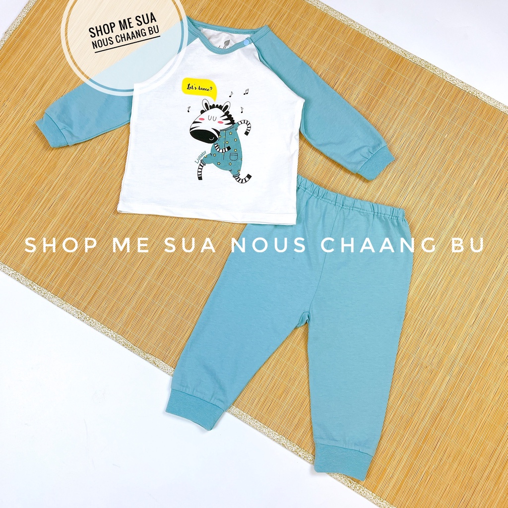 [LULLABY] Bộ Dài Tay Thu Đông Cho Bé Trai và Gái Chất Liệu Cotton Hàng Chính Hãng