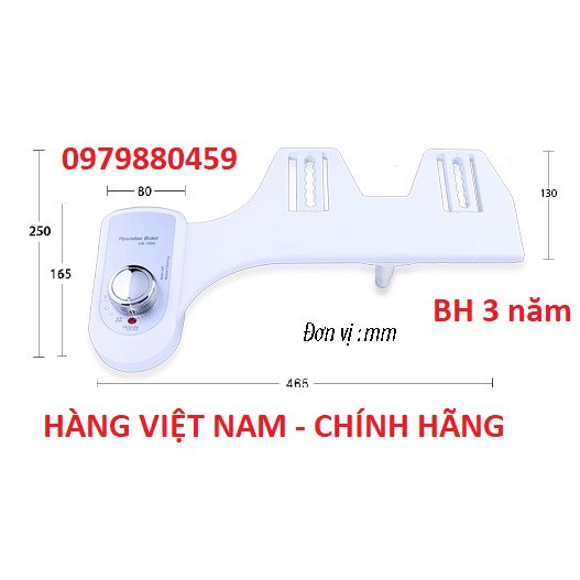 Xịt vệ sinh thông minh BAO Bidet HB7000, xịt rửa cơ gắn bàn cầu