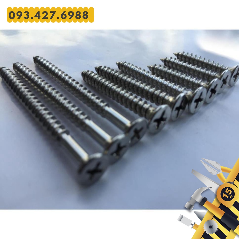 Vít Chìm Inox 304 ⚜️ Vít Bắt Gỗ, Tắc Kê Nhựa