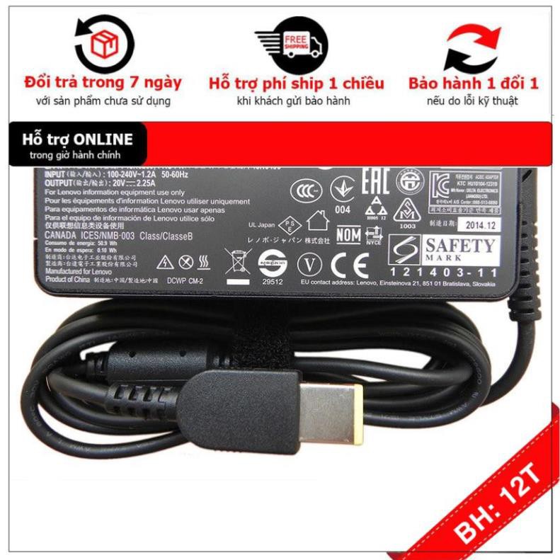 [BH12TH] [- Sạc cho Laptop Lenovo S500 S510 Z70 3.25A 65W chân chữ nhật dạng USB