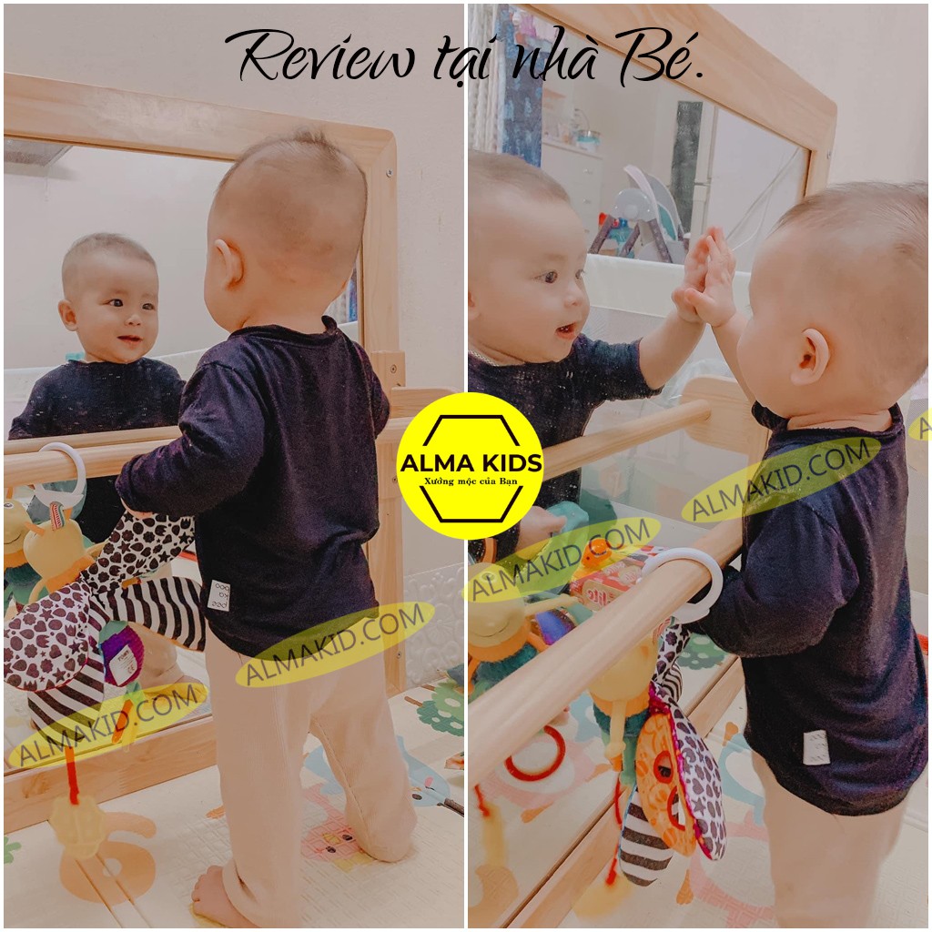 Gương Soi Toàn Thân Cho Bé - Gương Tương Tác Cho Trẻ Sơ Sinh Alma Kids AMK2111.