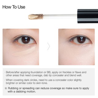 The SAEM Cover Perfection TIP Concealer 6.5g Trang điểm mặt kem che khuyết điểm