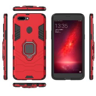 For oppo r11s r11 plus f9 r17 pro a5 hard pc + soft tpu armor rubber stand shockproof case