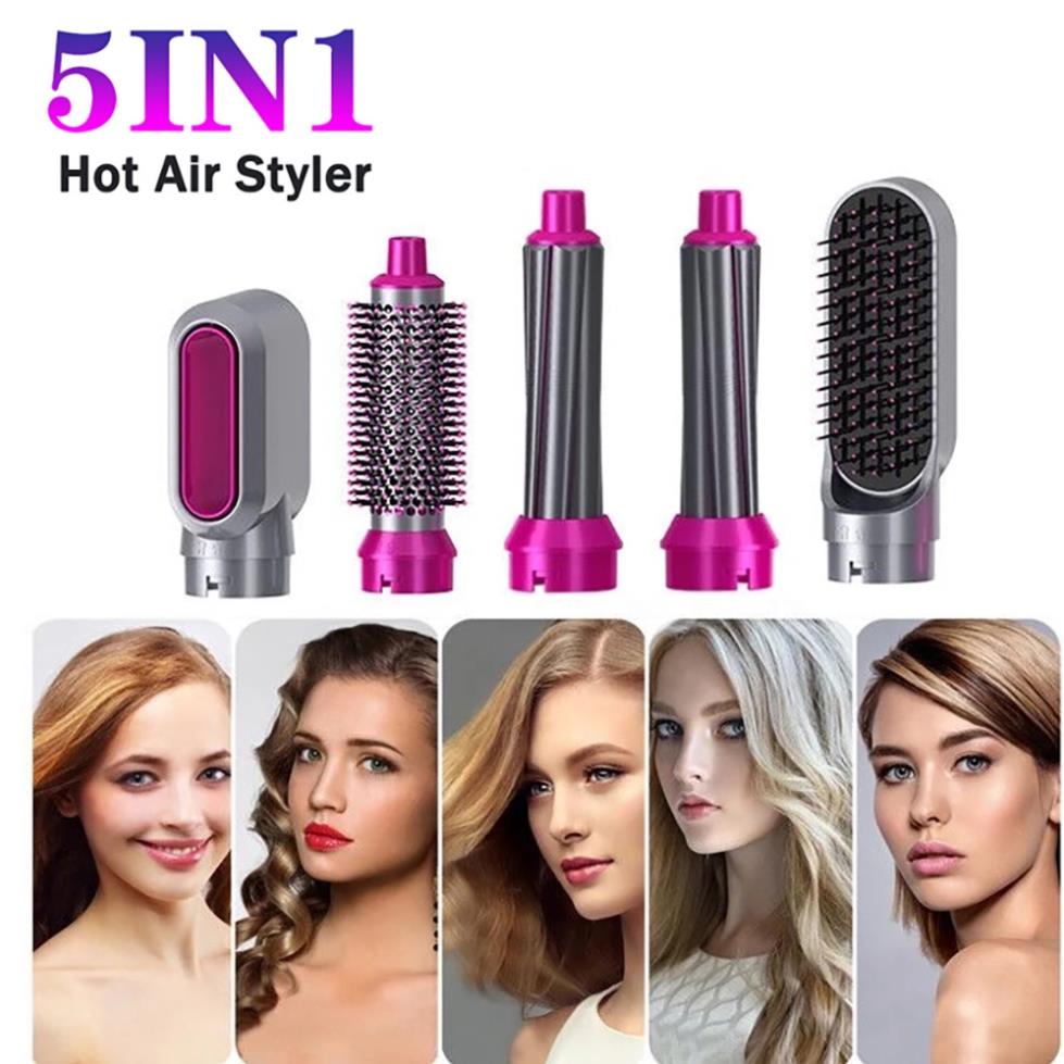 Máy uốn tóc tự động đa năng 5 trong 1 xoay xoăn phồng sấy tạo kiểu đa năng mini 3 mức nhiệt