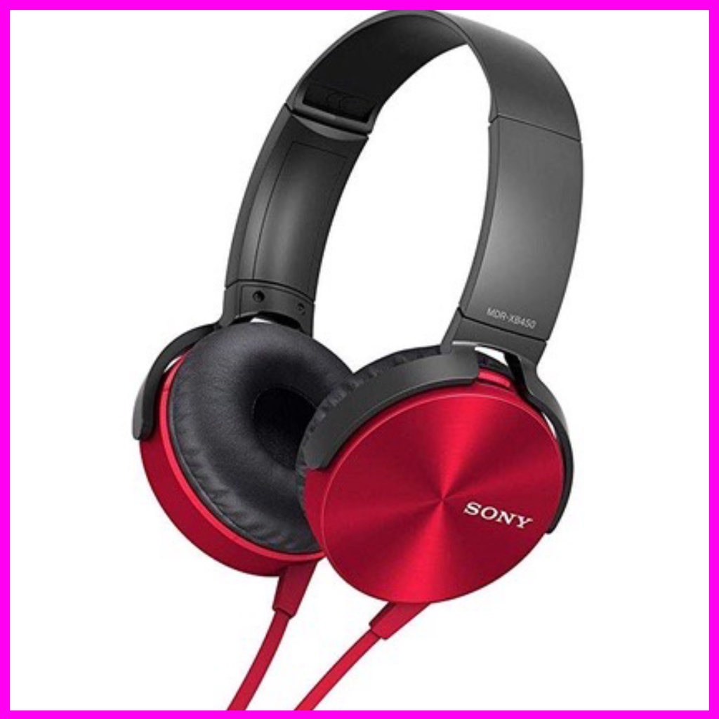 Tai Nghe Chụp Tai Sony XB450. Có Míc Đàm Thoại , Nghe Hay, Êm, Bass Tốt. Jack Cắm 3.5mm