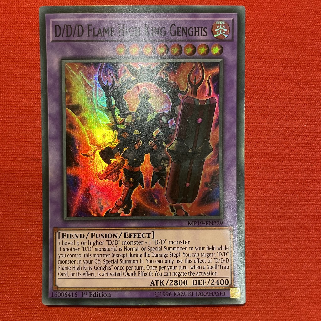 [EN-JP][Thẻ Bài Yugioh Chính Hãng] D/D/D Flame High King Genghis