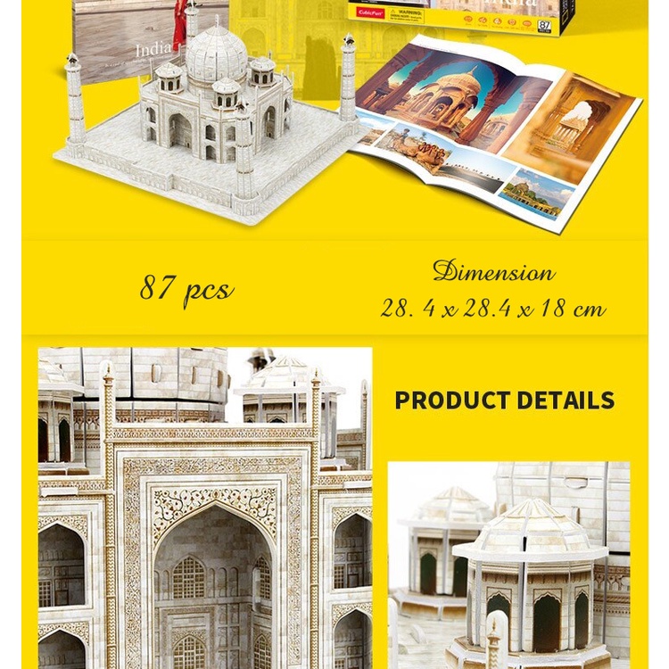 Mô hình giấy 3D CubicFun - Đền Taj Mahal - Ấn Độ DS0981h
