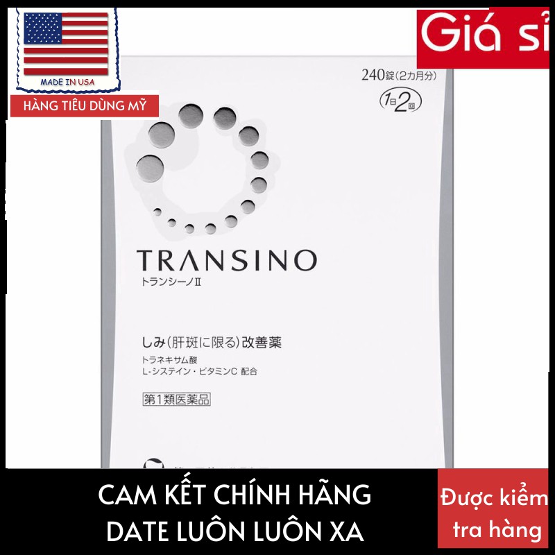 Viên trị nám transino whitening Nhật Bản 240 viên