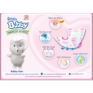 Bỉm/Tã dán bobby sơ sinh sx70(<5kg)có cộng miêng