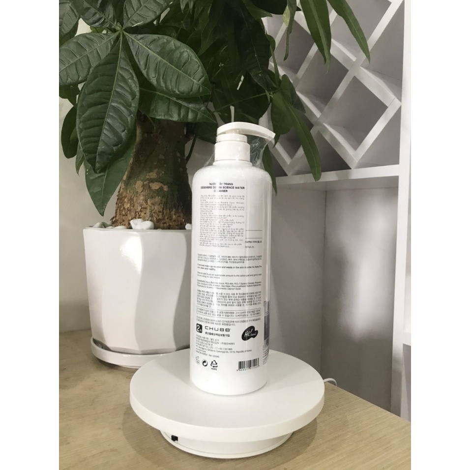 Nước tẩy trang Desembre Derma Science Water Cleanser 150ml/ 1000ml, làm sạch sâu lỗ chân lông