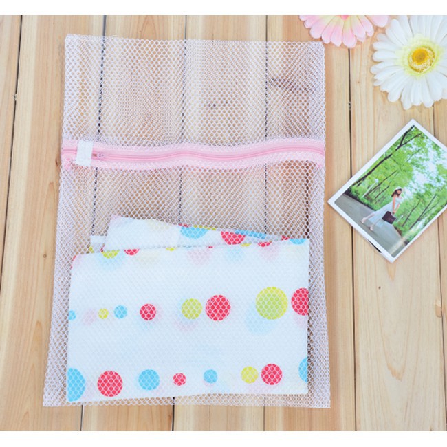 Túi lưới giặt đựng đồ quần áo trong máy giặt khóa kéo chống dãn quần áo nam nữ