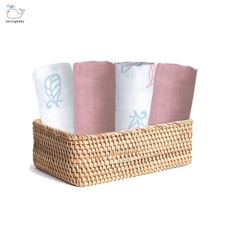 Khăn sữa sợi tre cho bé -  30x30cm (6 chiếc/hộp)