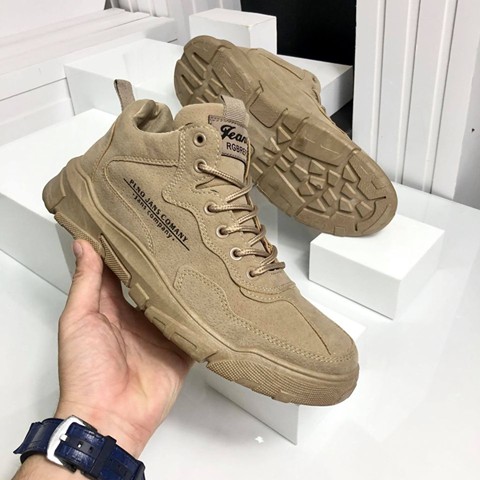 Giày Nam Da Lộn Xám ⚜️FREESHIP⚜️ Giày Nam Da Lộn Cao Cấp [ Hàng Độc Nhập Khẩu]- Bảo Hành Dài - SNK510 Màu Vàng Bò | BigBuy360 - bigbuy360.vn