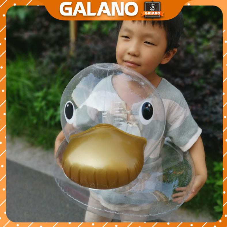 Phao Bơi Cho Bé GALANO Phao Bơi Trẻ Em Xỏ Chân Chống Lật An Toàn Bơi Lội Hình Vịt Trong Suốt SS-001267