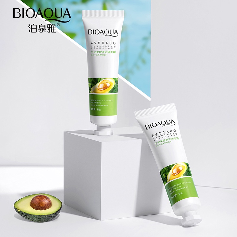 Kem dưỡng da tay BIOAQUA chiết xuất bơ mềm mại dưỡng ẩm nhẹ nhàng phục hồi chăm sóc làn da 30g