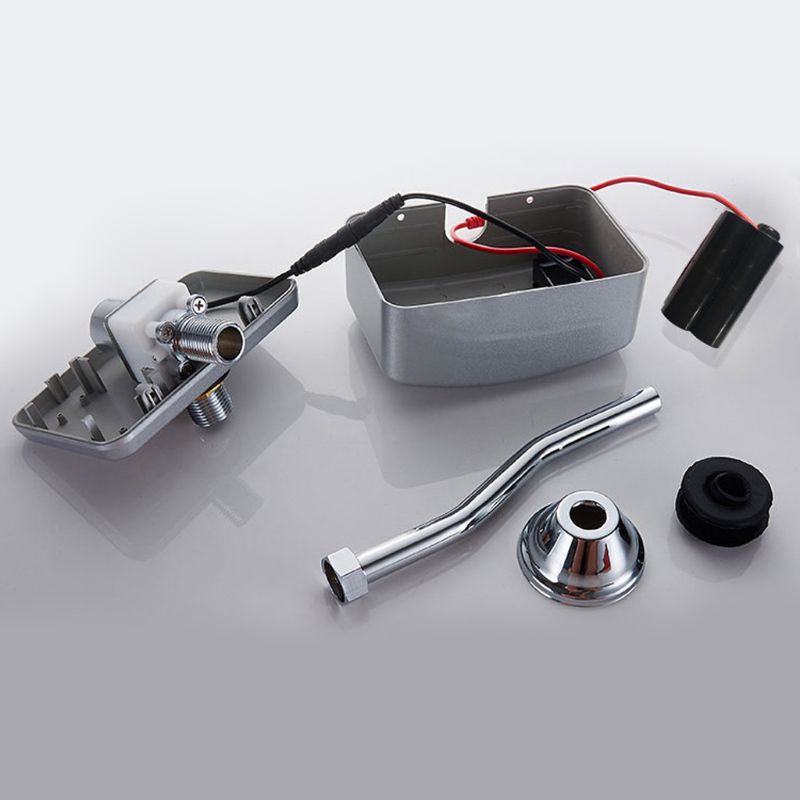 Van xả nước cảm ứng tự động DC 6V gắn tường không cần chạm tiện dụng cho nhà tắm