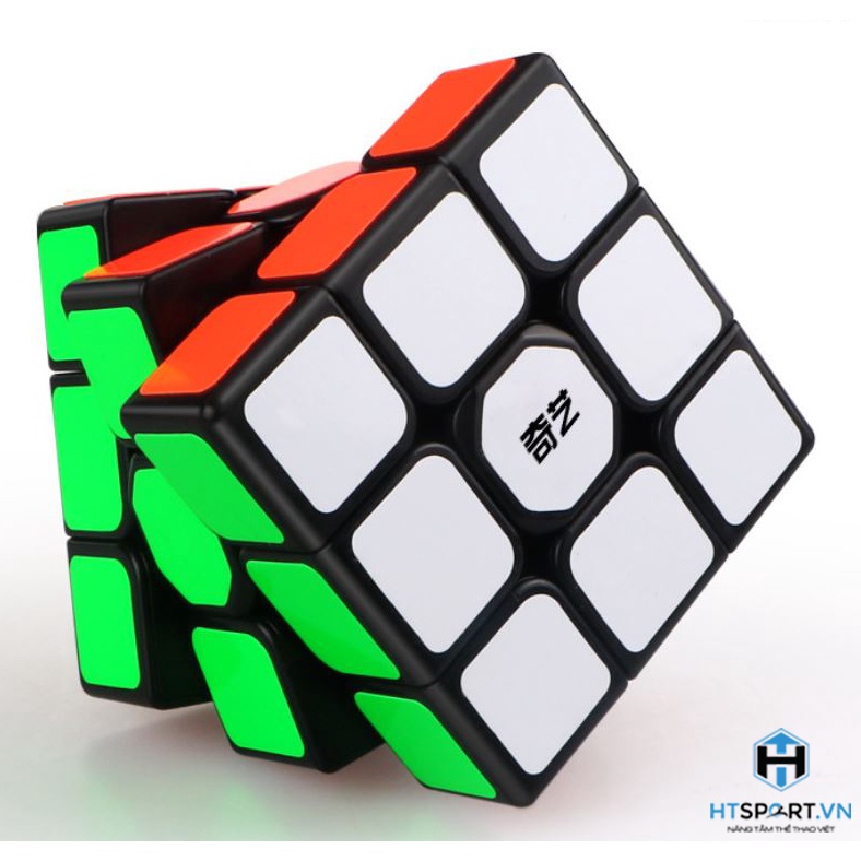 RuBik 3x3, Khối Rubix 3 Tầng Khối Lập Phương Viền Đen, Phát Triễn Trí Tuệ QiYuan CuBe Cao Cấp ( Black )