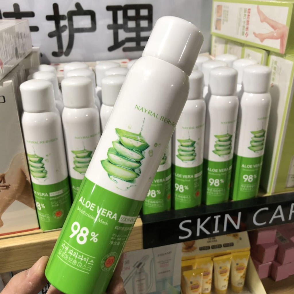 Xịt Chống Nắng Trắng Da Aloe Vera 200ML Hàng Chính Hãng Nội Địa Trung Chiết Xuất Nha Đam Tươi Mát