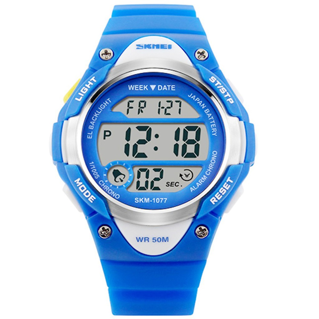 [FOR_KID] Đồng hồ thể thao trẻ em dây cao su Panda SKM 1077 (Xanh) | BigBuy360 - bigbuy360.vn