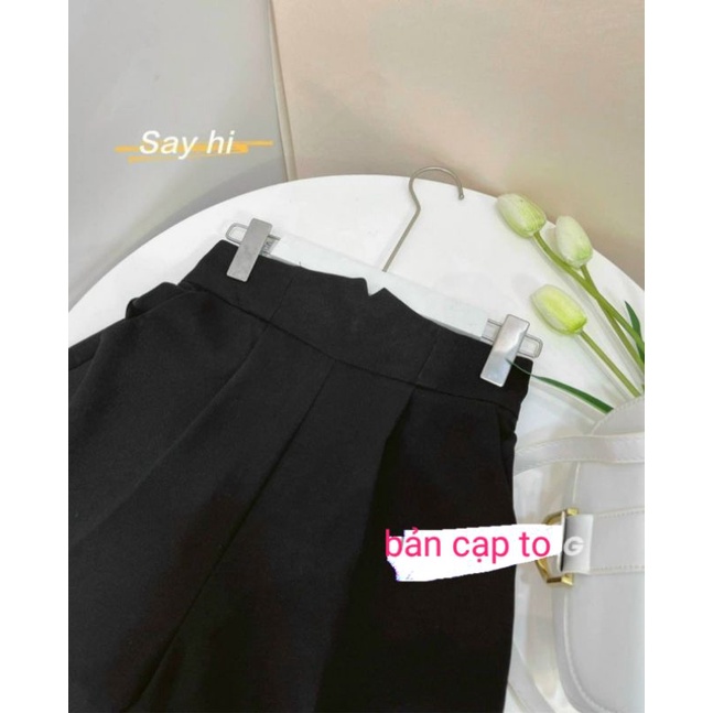 quần tây nữ 107 dáng baggy mã mới  bản cạp v to khóa sườn lung cao