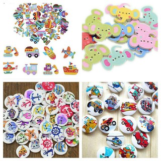 Cúc áo gỗ gắn vật dụng cho bé nhận biết vật dụng cá nhân