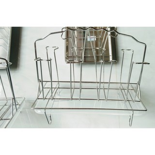 Khay đựng cốc uống nước inox bền đẹp, không han gỉ