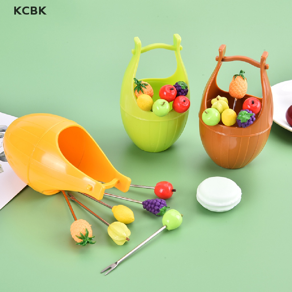 Set 6 Nĩa Ăn Trái Cây Bằng Thép Không Gỉ
