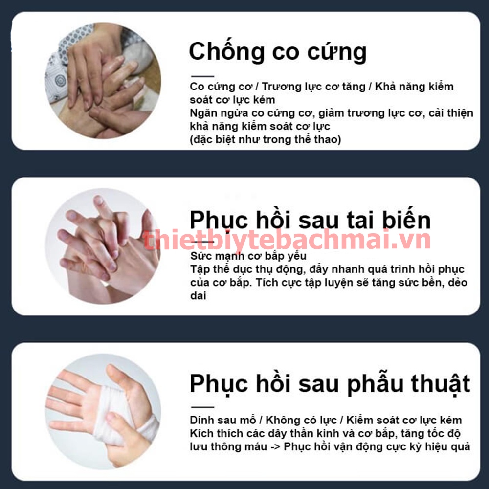 Găng Tay Tập Phục Hồi Chức Năng Bàn Ngón Tay, Găng Tay Robot Tập Tay TIMELOCK