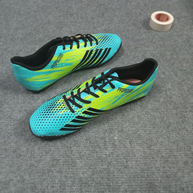 Giày bóng đá 3 sọc Predator đã khâu đế Xanh ngọc