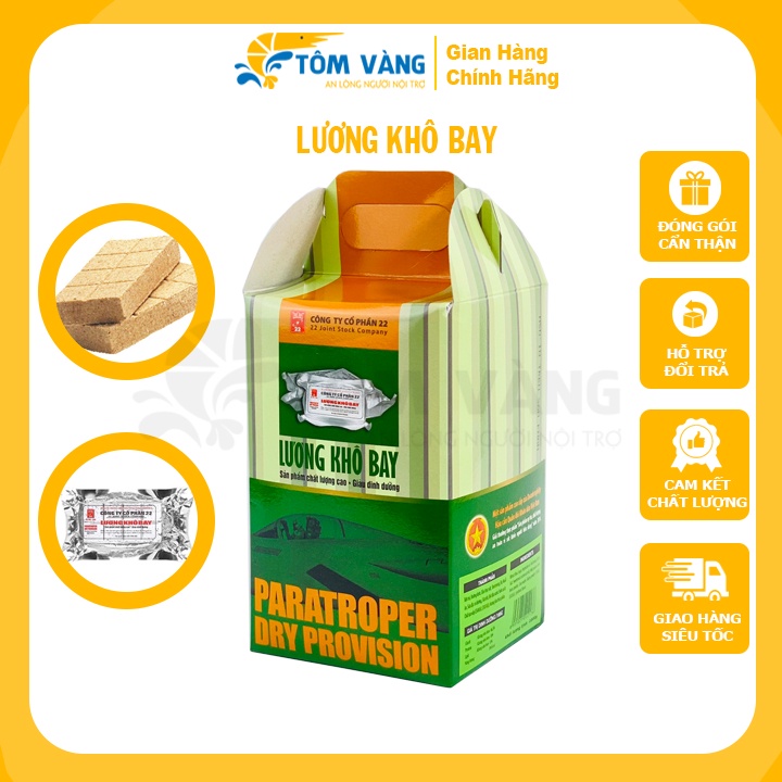Lương Khô Bay - Sản Phẩm Lương Khô BQP - Tôm Vàng