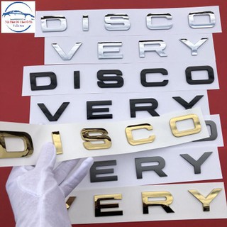 Bộ tem chữ nổi 3D DISCOVERY trang trí xe hơi ô tô đủ 5 màu