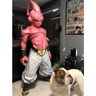 Bộ kit mô hình giấy 3d Kid buu ma bư gầy cỡ lớn Dragonball figures mô hình bảy viên ngọc rồng