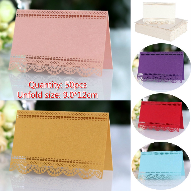 Set 50 Thẻ Tên Để Bàn Trang Trí Tiệc