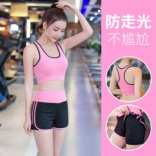 HOTQuần áo yoga phù hợp với phụ nữ mùa hè mỏng thể thao chạy nhanh khô áo vest quần đùi tập gym chuyên nghiệp sexy mùa m