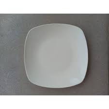 đĩa sứ vuông trắng