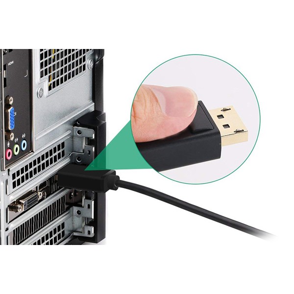 _Cáp chuyển đổi Displayport to HDMI + VGA Ugreen 40367 chính hãng