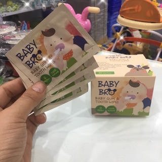 Khăn gạc tưa lưỡi, lau răng babybro