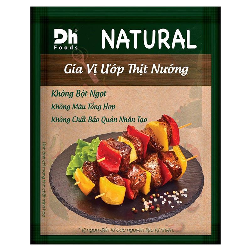 Gia Vị Ướp Thịt Nướng, Mắc Mật, Chấm Chéo Natural Dh Foods 10G