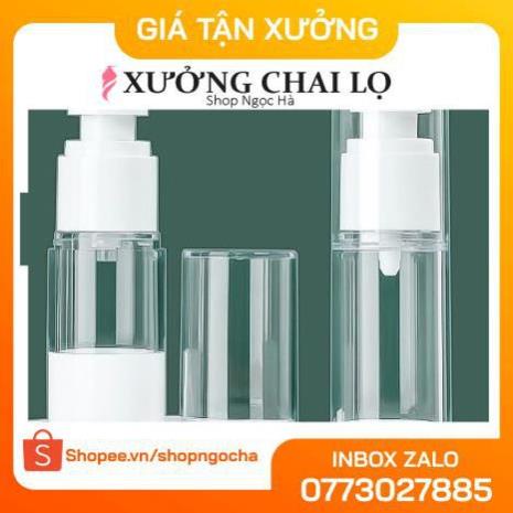 Chai Chiết Mĩ Phẩm ❤ GIÁ TỐT NHẤT ❤ Chai nhựa xịt giọt hút chân không 30ml chiết mỹ phẩm , phụ kiện du lịch