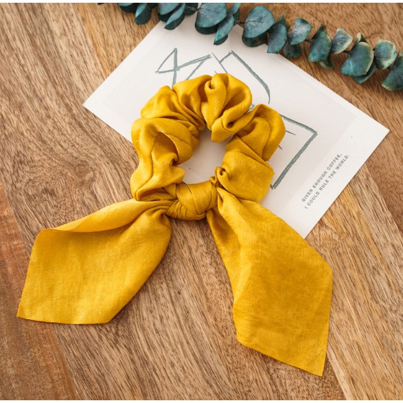 Dây buộc tóc vải lụa Scrunchies Vintage sang chảnh Song An Eco HD52