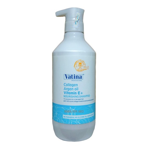 Lẻ Dầu Gội Hoặc Xả Vatina Collagen Argan oil Vitamin E 800ml