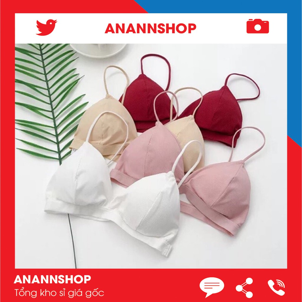 Áo Lót Bra Nữ 💖FREESHIP💖 Áo Bra Không Gọng Su Đúc Thun Mát Lạnh Lót Mềm Thoải Mái Có Móc Cài Sau 8808