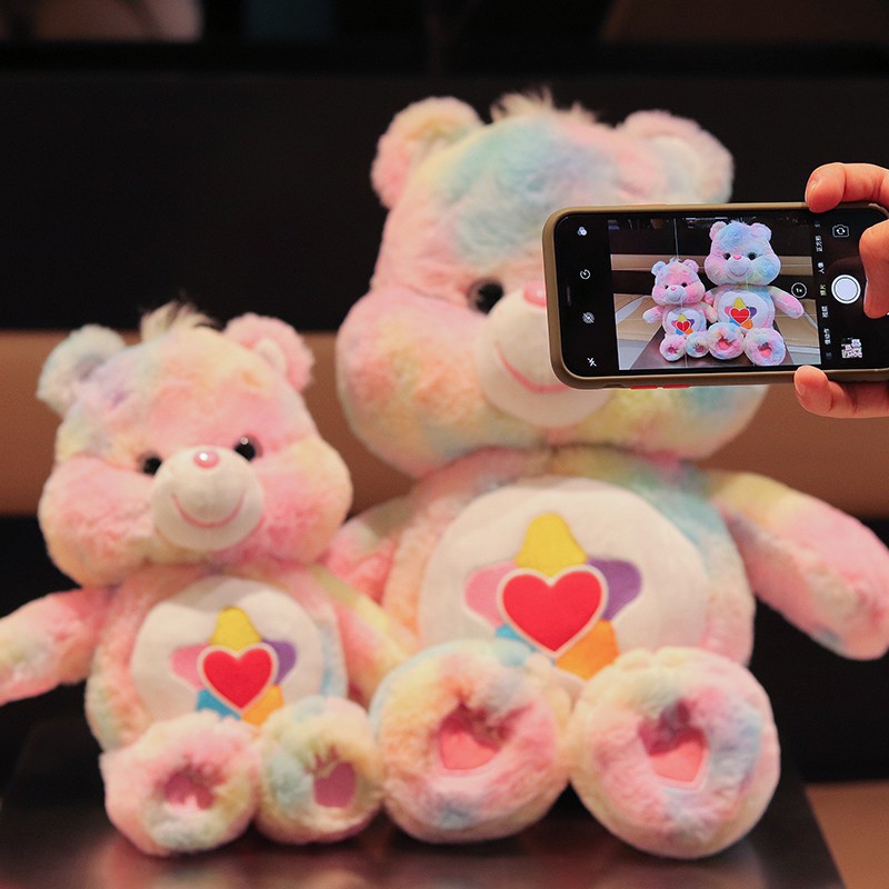 Care BearsCare Bear Gấu nhồi bông đáng yêu 30/50cm，Gấu Bông Rất dễ Thương