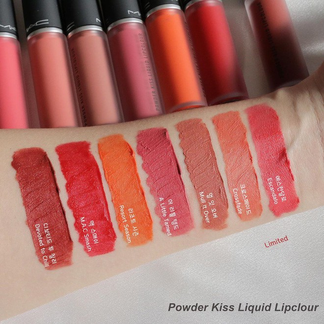 Son kem lì MAC Powder Kiss Liquid Lipcolour dòng mới siêu hot, nhiều màu