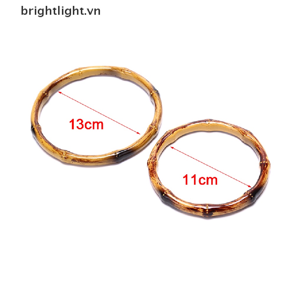 Tay Cầm Bằng Tre Hình Tròn Chuyên Dụng Cho Tự Làm Túi Xách