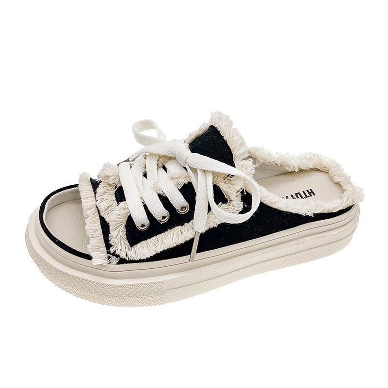 Giày Sandal Bằng Vải Canvas Đế Mềm Thời Trang Mùa Hè Dành Cho Nữ