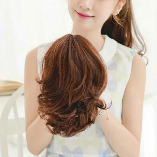Tóc ngậm xoăn ngắn 25cm